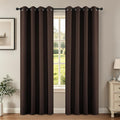 Joydeco Blackout Curtains 84 Inch Length 2 Panels Set, Thermal Insulated Long Curtains& Drapes 2 Burg, Room Darkening Grommet Drapes for Li…