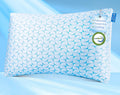 QUTOOL Firm Pillow Shredded Memory Foam, Cooling Pillow for Hot Sleeper, Adjustable Bed Pillow for Side Back Stomach Sleepers, Washable…