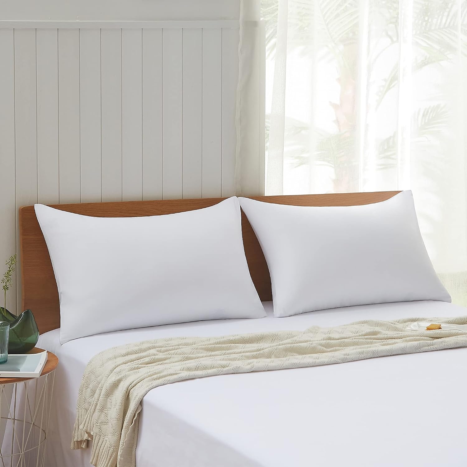 Acanva Bed Pillows 2 Pack Hotel Collection Luxury Soft Inserts for Sleeping-Breathable and Comfortable for Stomach Back Sleepers, King…