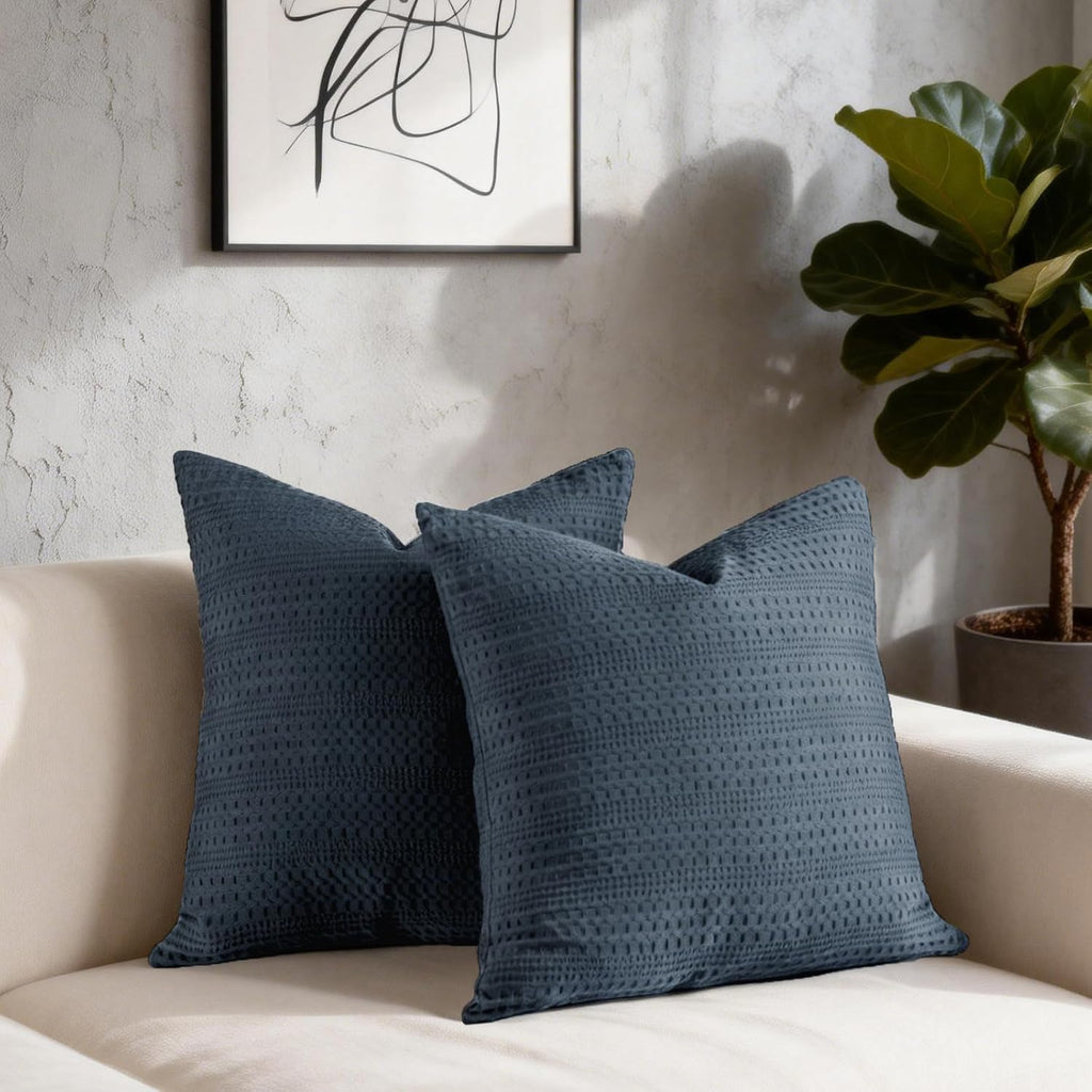 Cocoploceus 24x24 Pillow Covers Set of 2 Euro Sham Pillow Covers Cotton Euro Pillow Shams, Boho Throw Pillow Covers Large Decorative Square…
