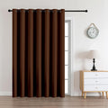 CUCRAF Custom Brown Blackout Curtains 1 Panel Set, Thermal Insulated Grommet Room Darkening Curtain for Living Room Bedroom, Light…