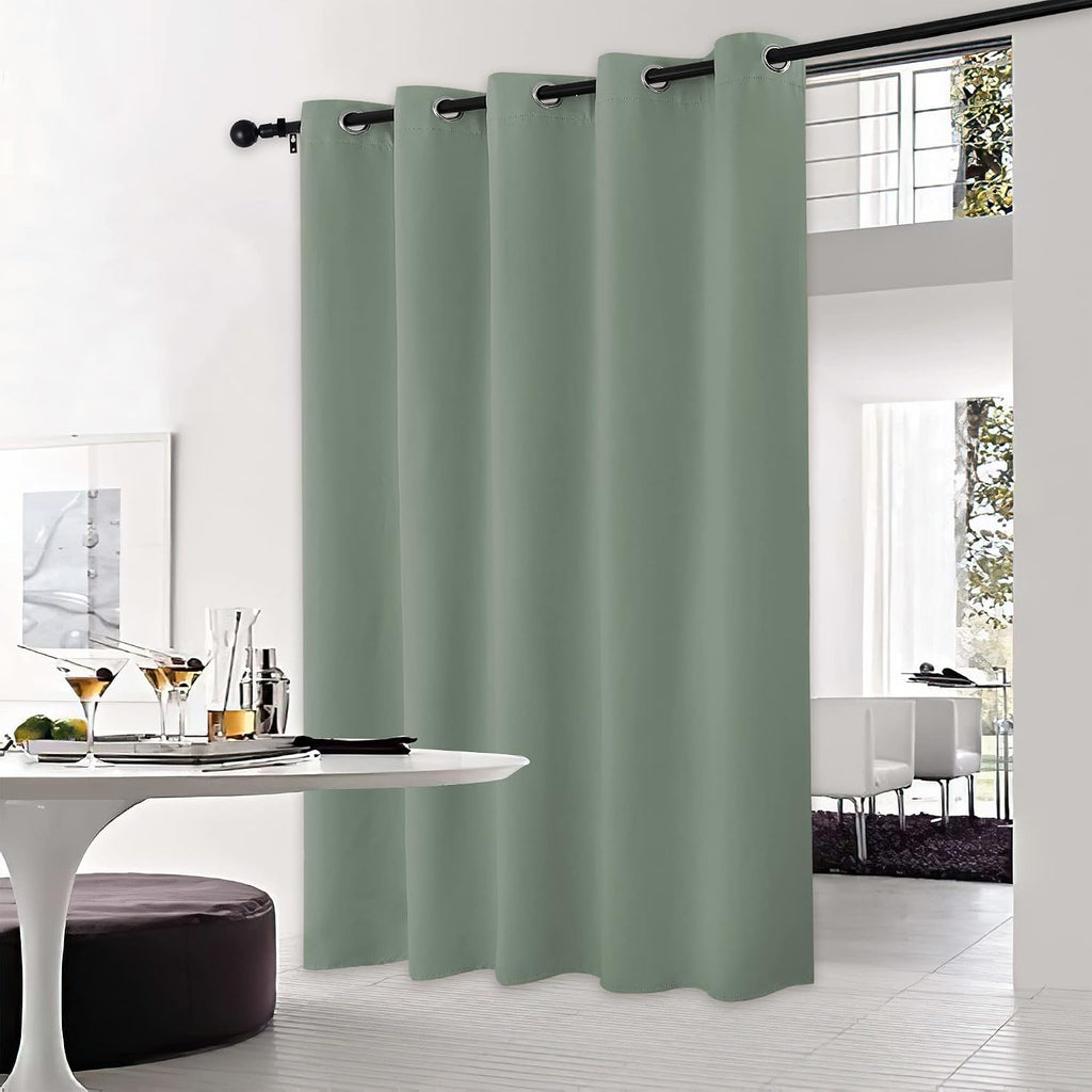 NICETOWN Sage Green Bedroom Blackout Curtain Panel, 1 Panel, 70 x 84 inch, Privacy Window Thermal Insulated Blackout Drape/Drapery for…