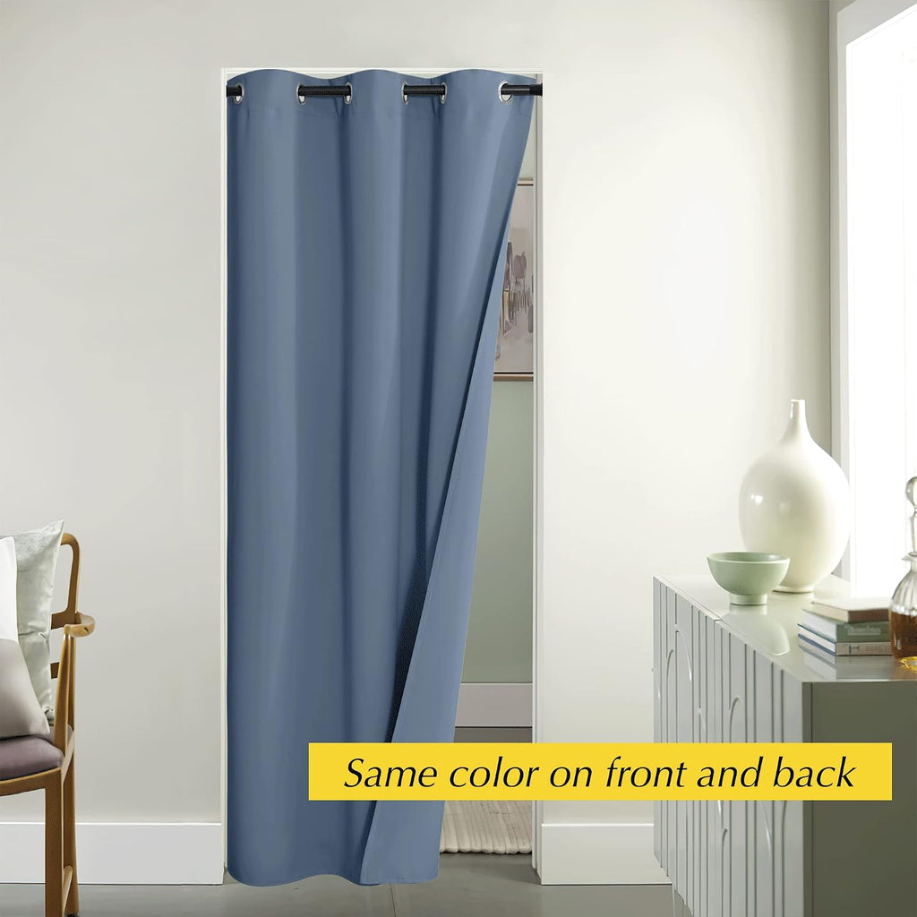 Nicetown Doorway Curtain for Living Room Thermal Insulated Door Blinds for Door Screen, Accordion Insulated Privacy Door Window Curtain for…