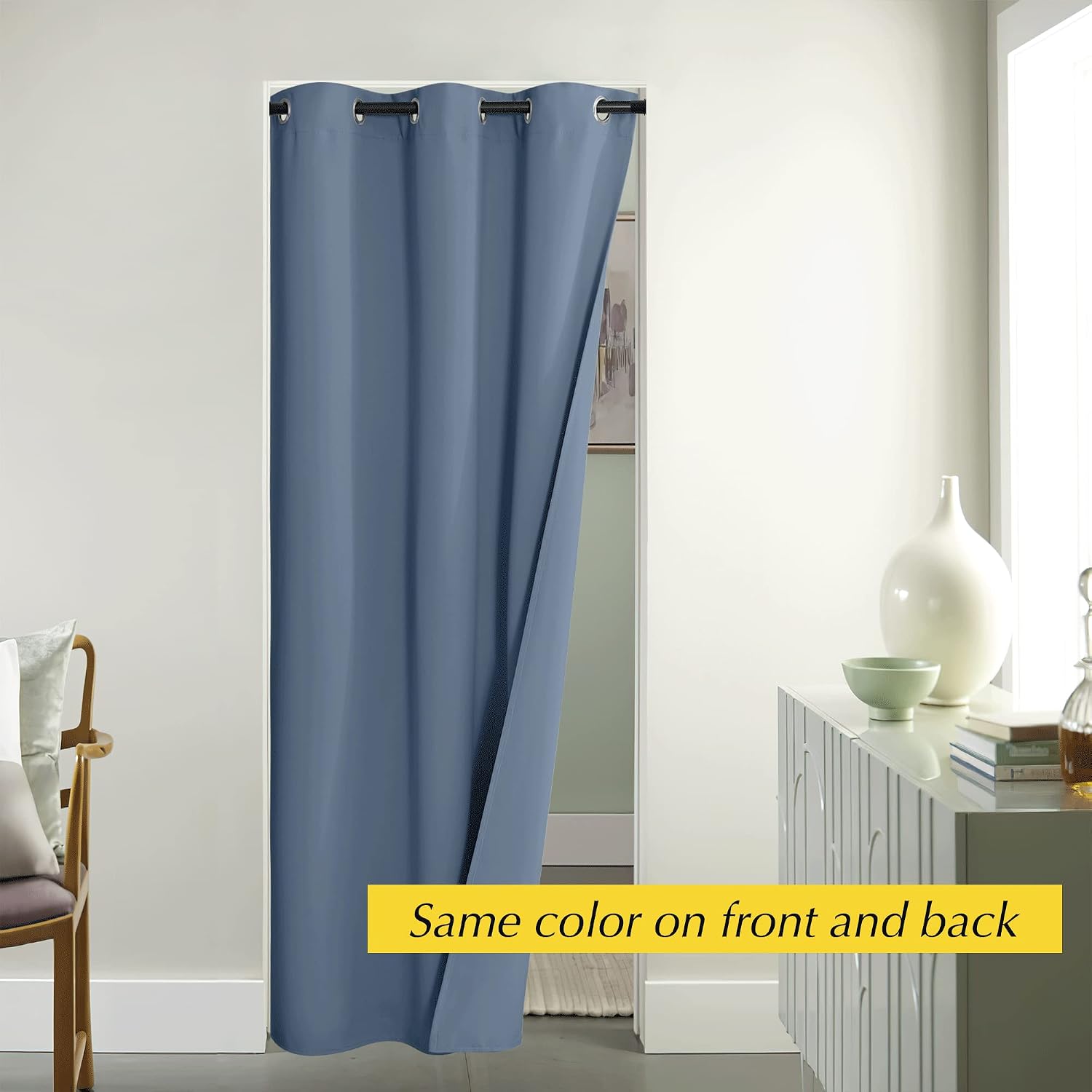 Nicetown Doorway Curtain for Living Room Thermal Insulated Door Blinds for Door Screen, Accordion Insulated Privacy Door Window Curtain for…