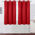 Lemomo Blackout Curtains 38 x 54 inch/Bright Red Curtains Set of 2 Panels/Thermal Insulated Room Darkening Bedroom Curtains 54 inch Red