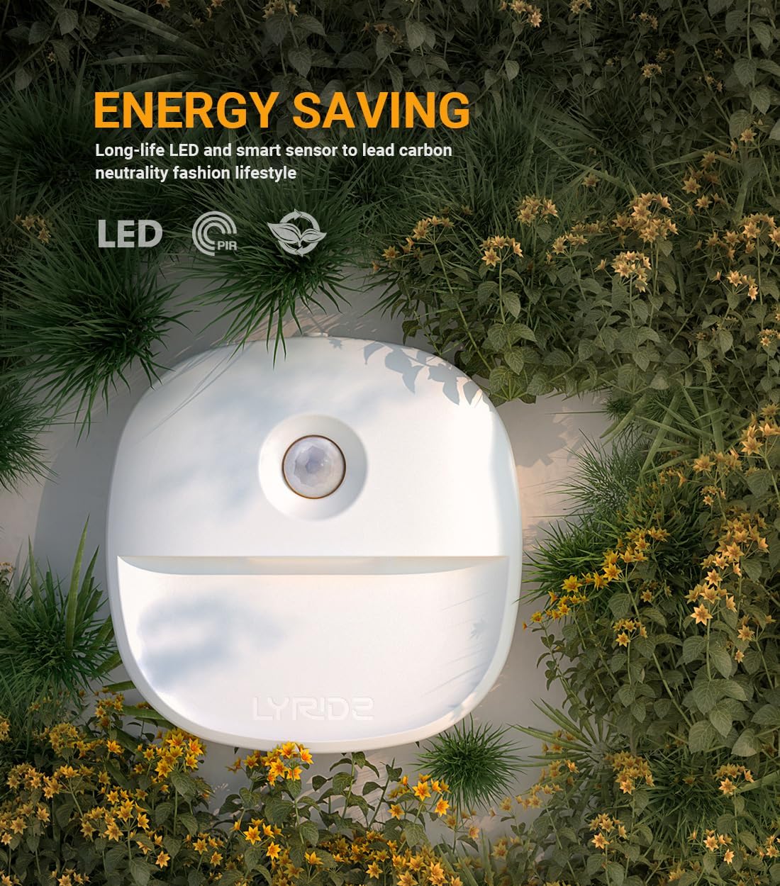Lyridz Plug in Night Light with Motion Sensor and Dusk to Dawn Sensor, Dimmable Cool White Nightlight with 1-50lm Adjustable Brightness…