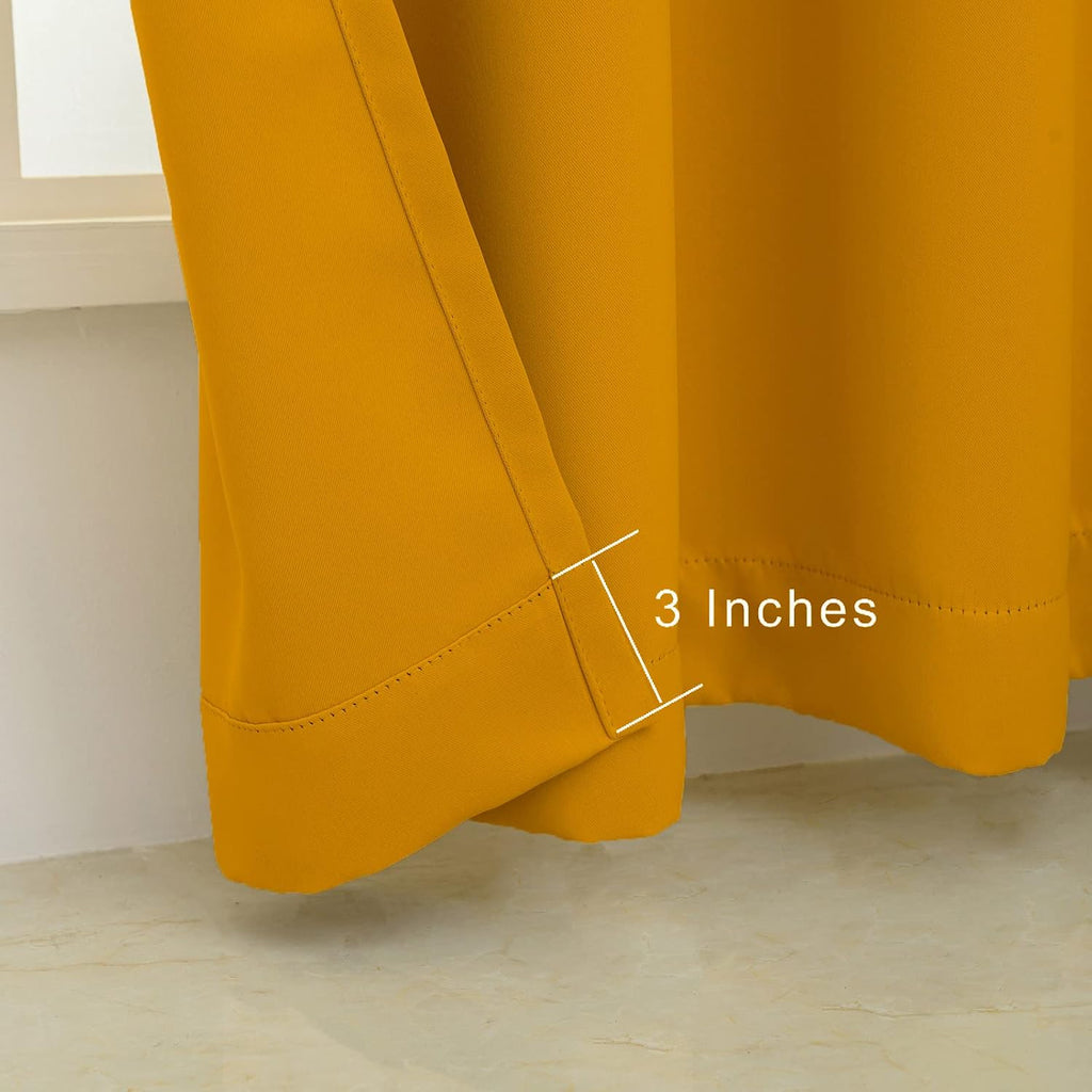 Pickluc Grommet Blackout Curtains 108 Inches Long 2 Panels, Light Blocking Window Drapes for Living Room, Thermal Insulated, Noise Reductio…