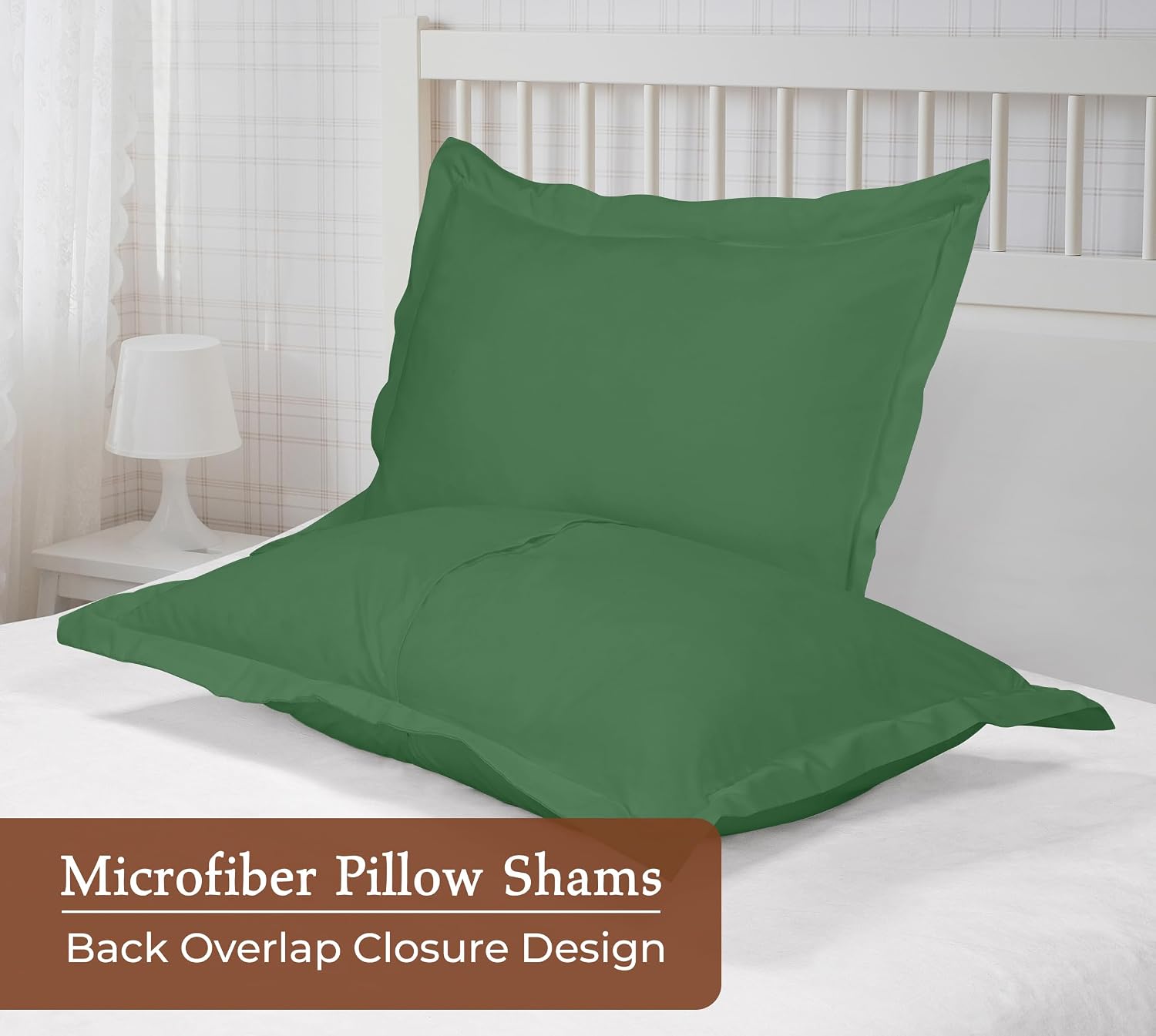 Royalelinens Royale Linens Pillow Shams 2 Pack King Size 20x36 Inch- Brushed 1800 Microfiber - Bed Pillow Shams, Wrinkle Resistant Super So…