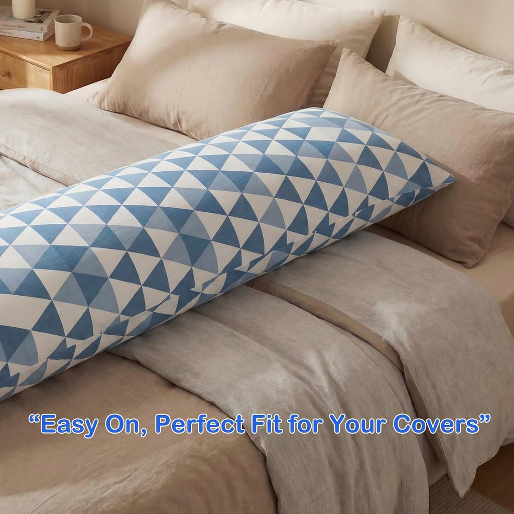 Zituop Dakimakura Pillow 160x50cm with Washable Cooling Cover, Shredded Memory Foam 20x63 inch Extra Long Body Pillow, Firm Body Pillow…