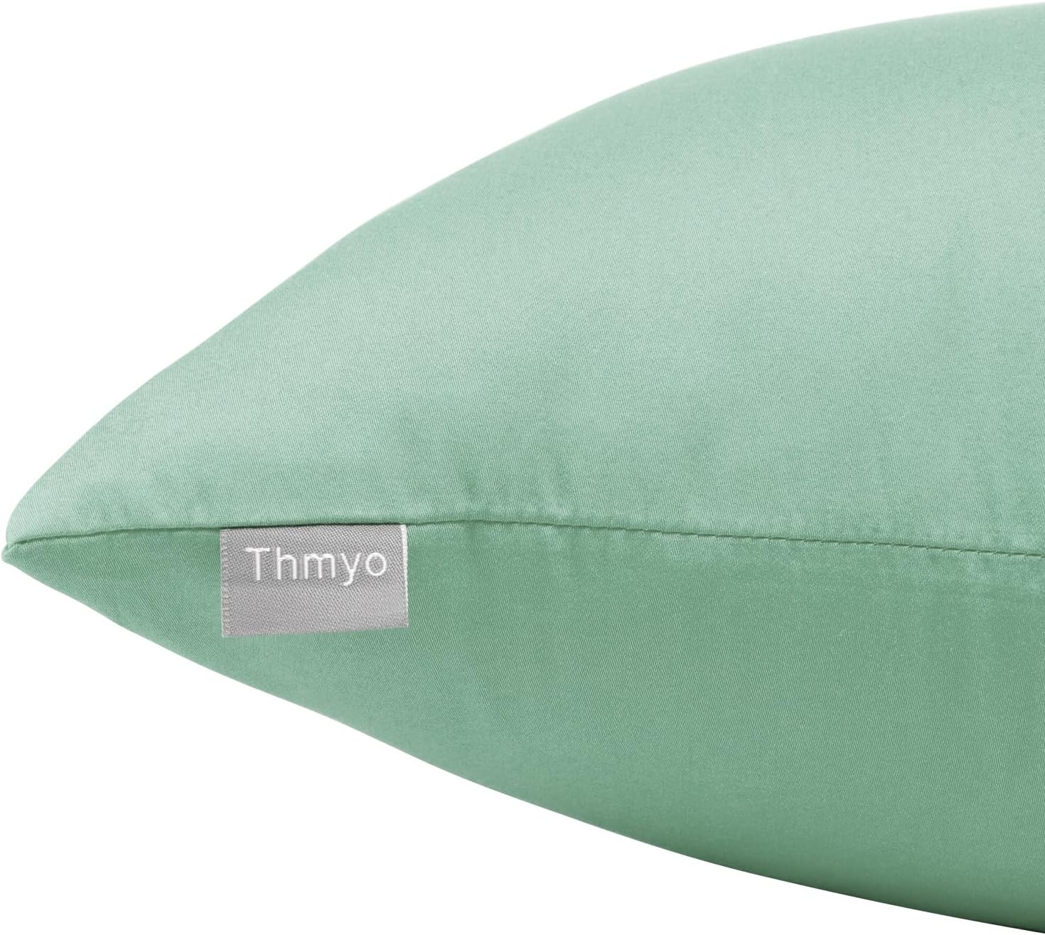 Thmyo 4-Pack 100% Cotton Lumbar Comfortable Solid Decorative Throw Pillow Case, Rectangle Cushion Cover Pillowcase Sublimation Blank Pillow…