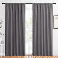 NICETOWN Blackout Curtain Panels for Window - Thermal Insulated Rod Pocket Blackout Drapes/Draperies for Dining Room (2 Panels, W62 x L84…