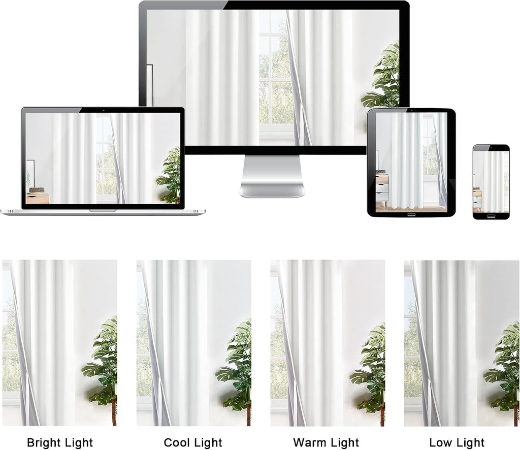 Xwzo Total Blackout Curtains 95 Inches Long- Double Layer Full Room Darkening & Energy Efficiency Grommet for Extra Wide Windows Sewn with…