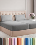Split King Size 5 Piece Sheet Set - Comfy Breathable & Cooling Sheets - Hotel Luxury Bed Sheets for Women & Men - Deep Pockets, Easy-Fit…