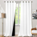 BGment Thermal Insulated 100% Blackout Curtains for Bedroom with Black Liner, Double Layer Full Room Darkening Noise Reducing Grommet Curta…
