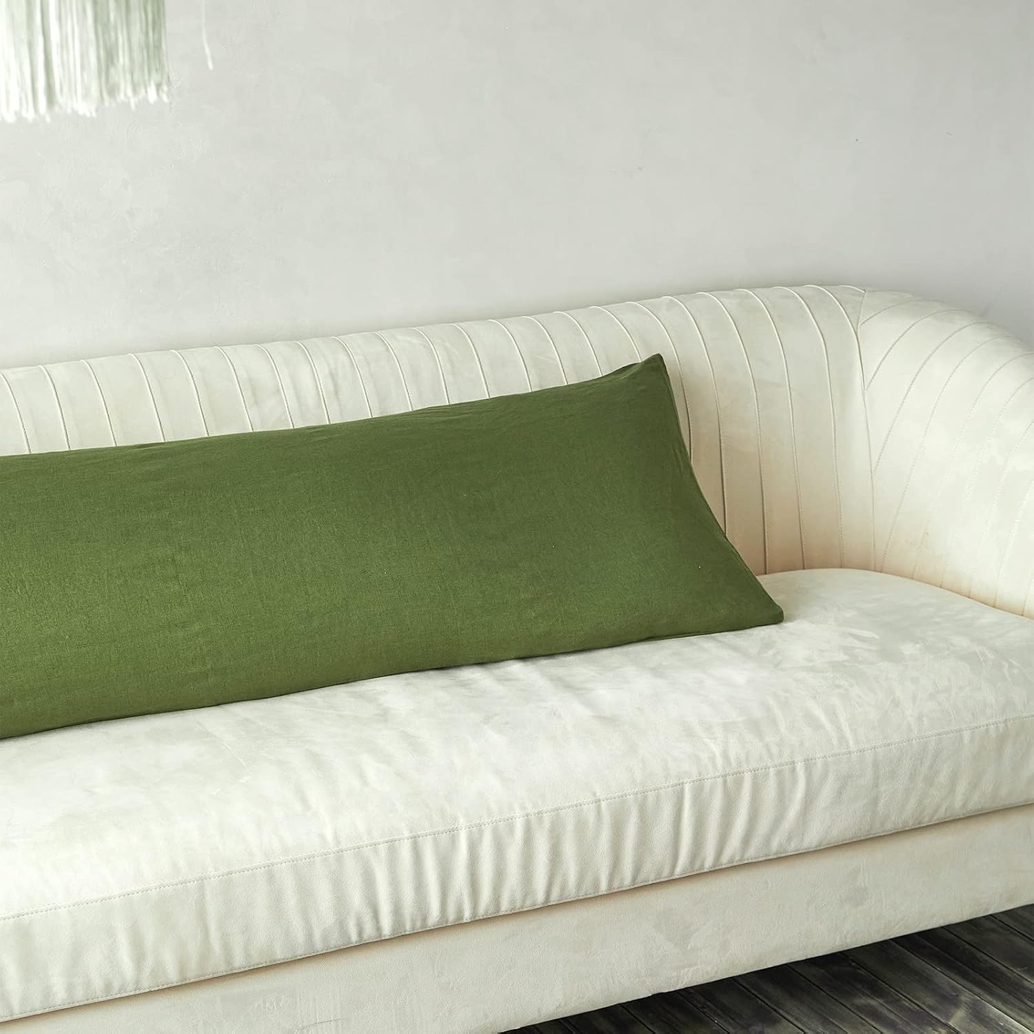 Simple&Opulence Body Pillow Cover 20" x 54",100% Pure Linen, Ultra Soft and Breathable, Body Pillowcase with Envelope Closur…