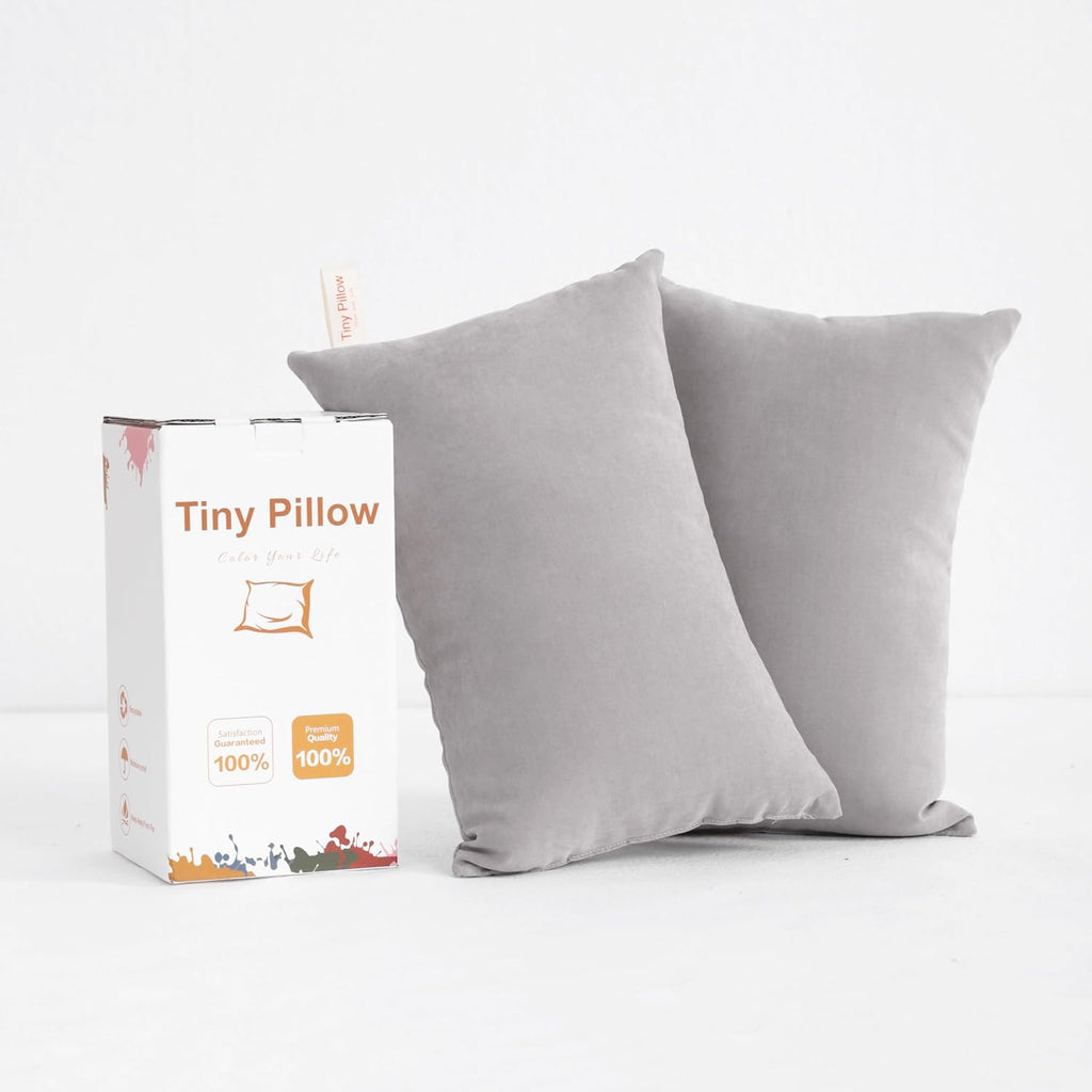 BEDSUM Tiny Pillows, 11x7 Mini Microfiber Small Pillow for Neck and Lumbar Support - Machine Washable Cushion for Office Desk…