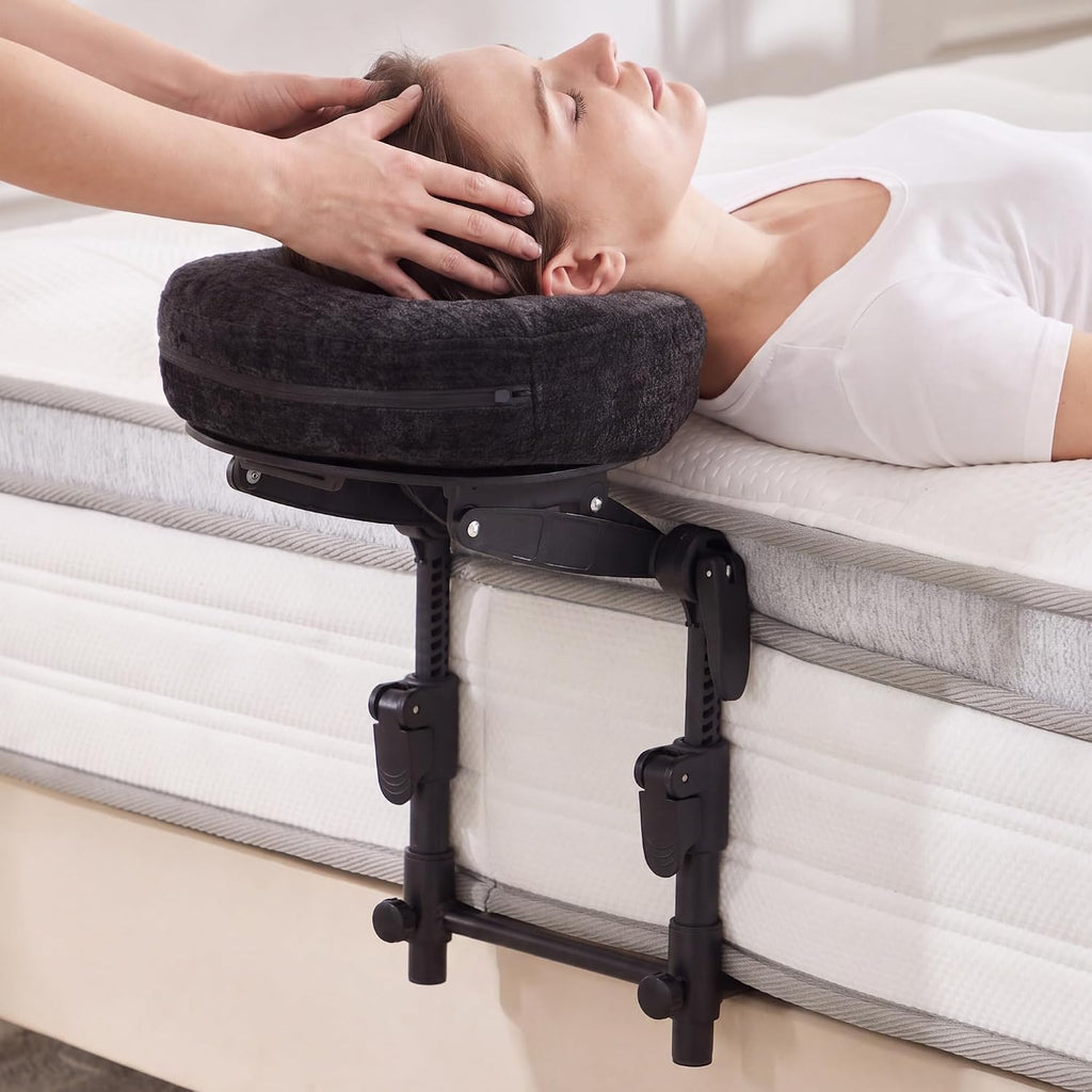 KCC Adjustable Massage Face Cradle for Bed, Home Massage Kit for Sleeping Mattress, Portable Massage headrest with Memory Foam Pillow…