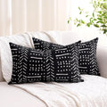BONSTRAP Decorative Throw Pillow Covers Black White Boho Lumbar Pillowcase 12X20 Modern Farmhouse Accent Cushion Covers Set of 2 for…