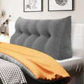 WOWMAX Triangular Headboard Pillow Full Bed Wedge Pillow for Headboard Large Bolster Pillow for Bed Wedge Pillow Headboard Daybed Pillows…