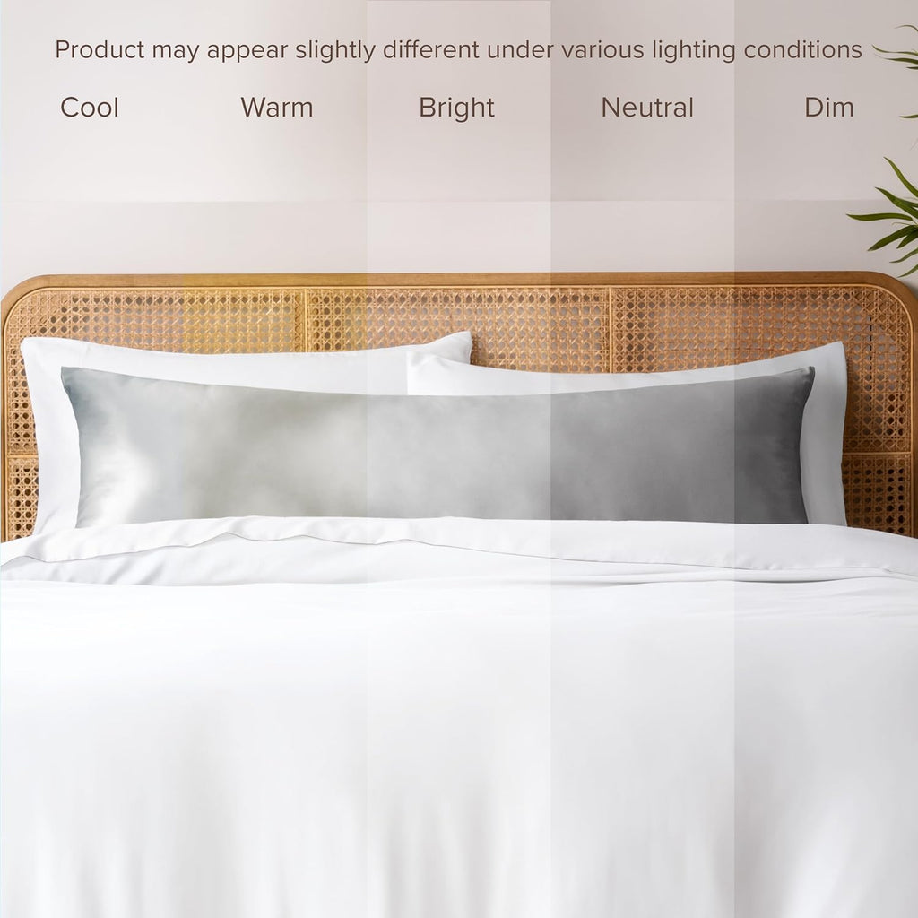 BareHome Bare Home 100% Rayon Made from Bamboo Luxury Body Size Cooling Pillowcase - Breathable - Easy Fit - Soft Bedding & Pillowcases (Bo…