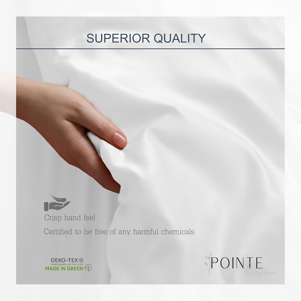 Pointehaven Floral Garden Printed Cotton Percale 3 pc Sheet Set, Twin