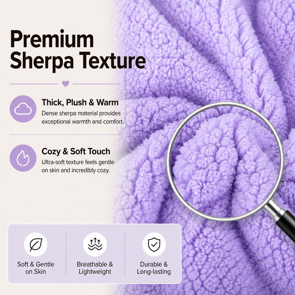 Reafort Sherpa Body Pillow Cover 21" x 54", Plush Fleece Long Body Pillowcase with Zipper Closure, Ultra Soft Fluffy Cozy Decorative…