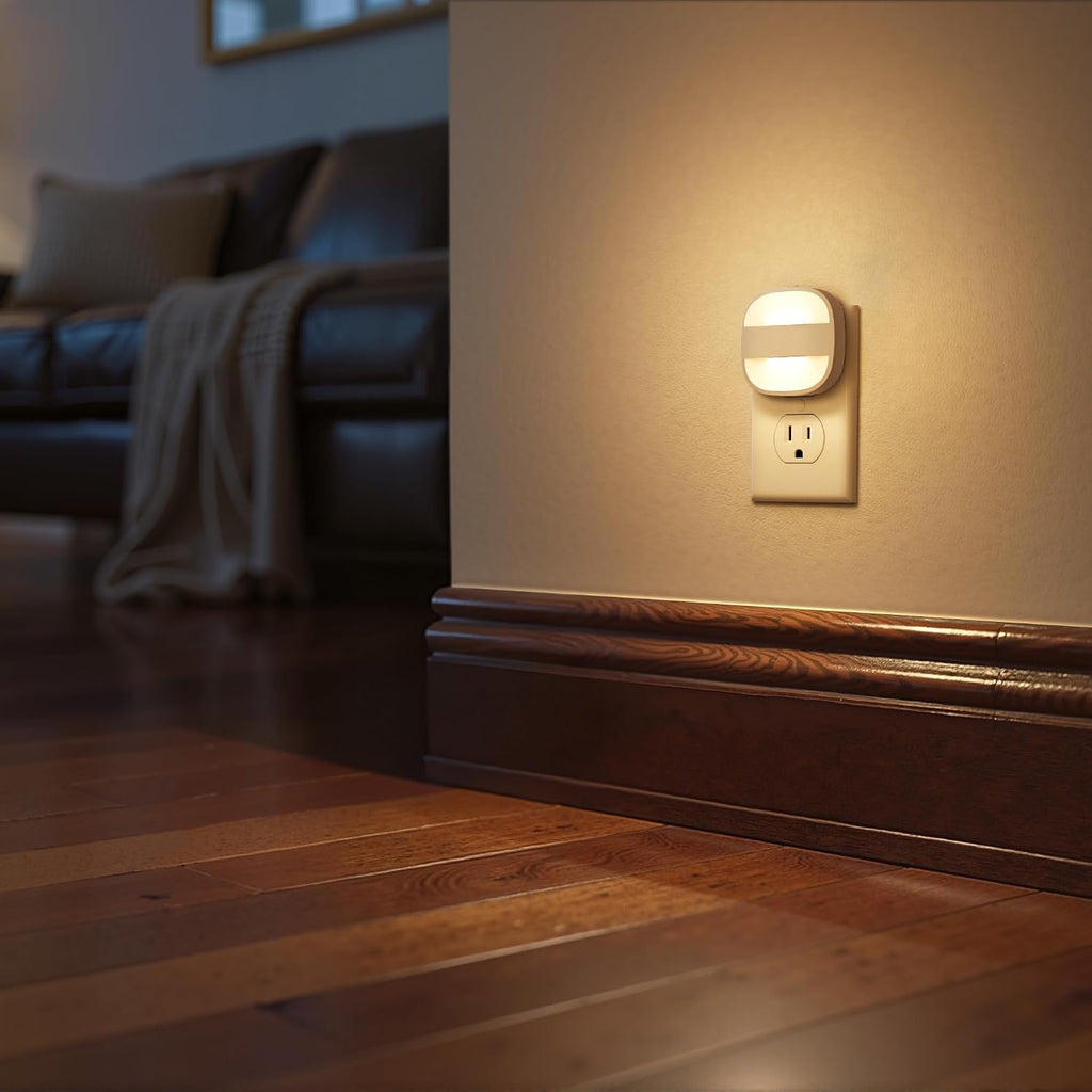 Briignite LED Night Lights Plug Into Wall,2 Packs Plug in Night Light with Dusk to Dawn Sensor, Foldable Plug Nightlight Adjustable…