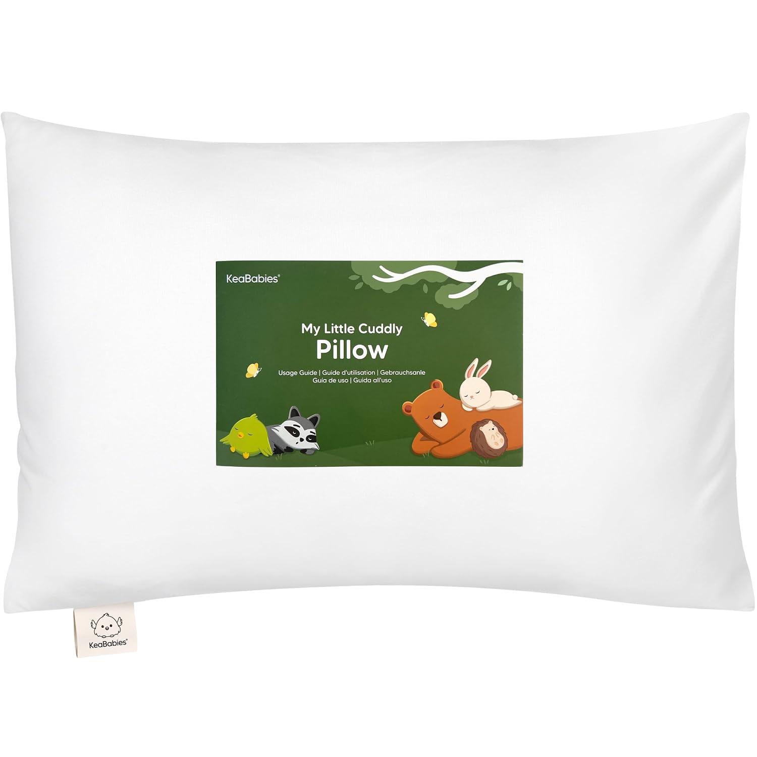 KeaBabies Toddler Pillow with Pillowcase - 13x18 My Little Cuddly Kids Travel Pillows for Sleeping, Nap, Viscose from Bamboo Nursery…