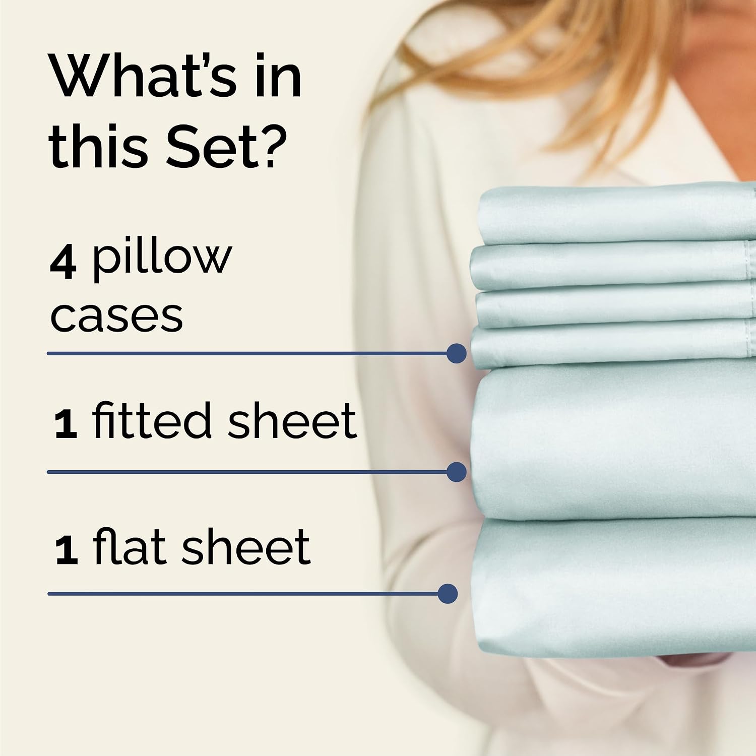 Cal King 6 Piece Sheet Set - Comfy Breathable & Cooling - Hotel Luxury Bedding for Women, Men, Kids, Teens & Children - 1 Flat & 1 Fitted…