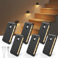 Ezvalo 6 Pack Motion Sensor Night Lights, Sync LED Stair Lights Indoor, 1500mAh Rechargeable, Magnetic & Dimmable, 3000K Soft White, Portab…