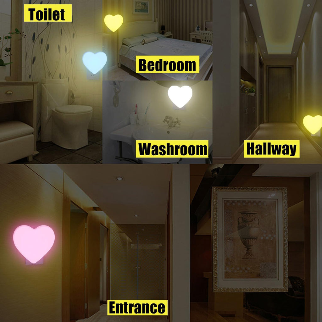 INZU Night Lights Plug into Wall, LED Night Light for Kids, Cute Nightlight with Auto Dusk to Dawn Sensor, LED Nightlight with Soft Warm…