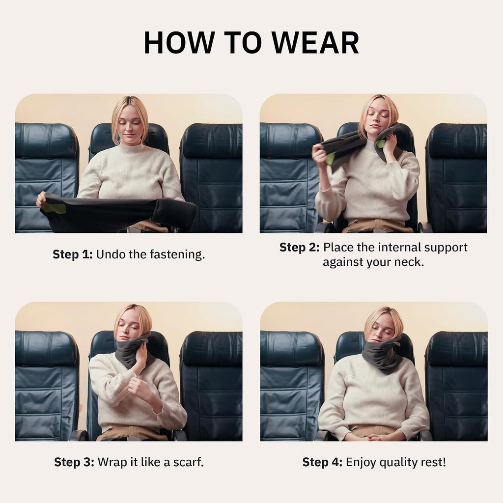 Trtl Pillow - designed for everyday use, Super Soft Neck Support Travel Pillow for Airplanes - Lightweight and Machine Washable…