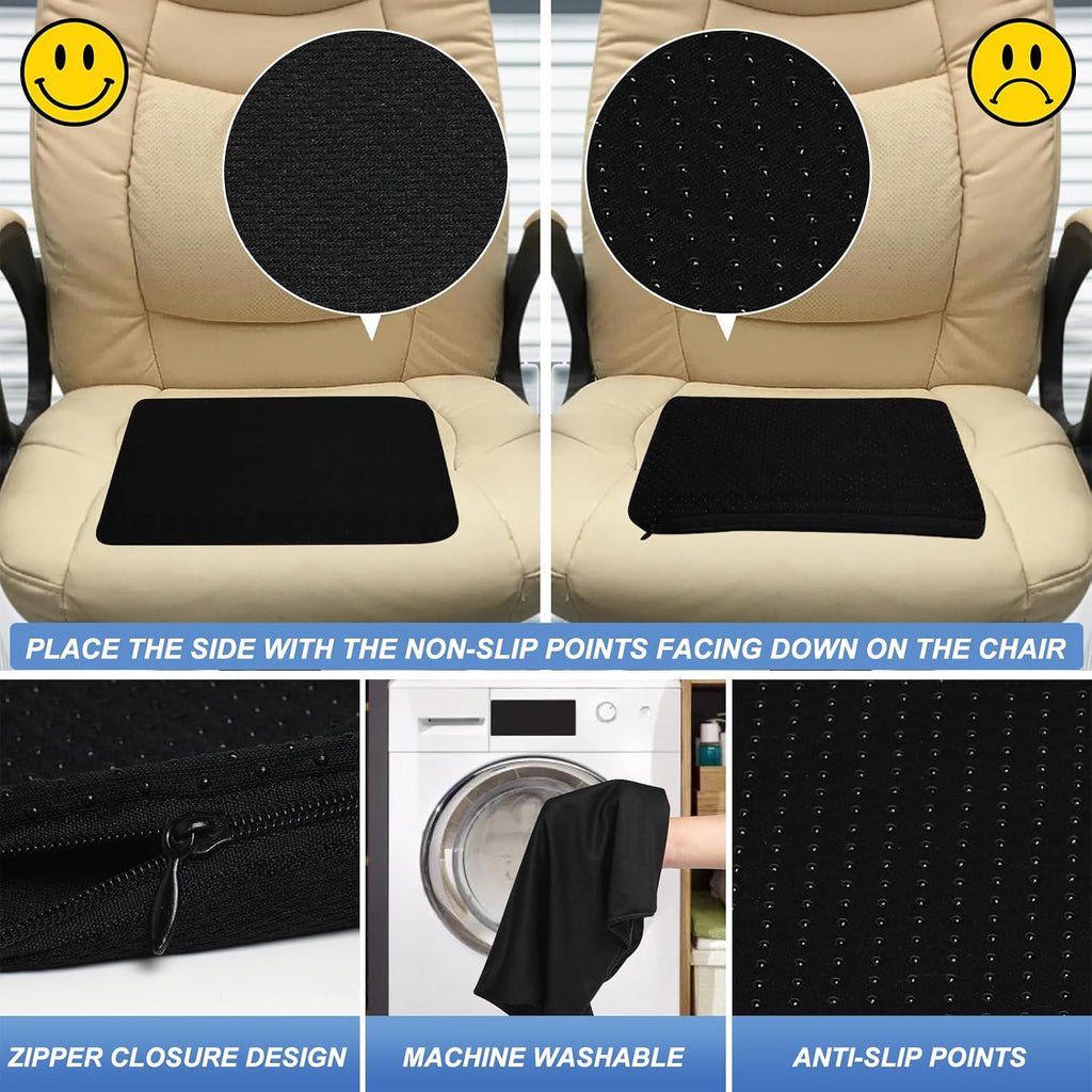 LYUANEC Gel Seat Cushion for Long Sitting - 10" x 7" x 1.4" (Mini) Gel Cushion for Kids, Pressure Relief Cushion for Chair