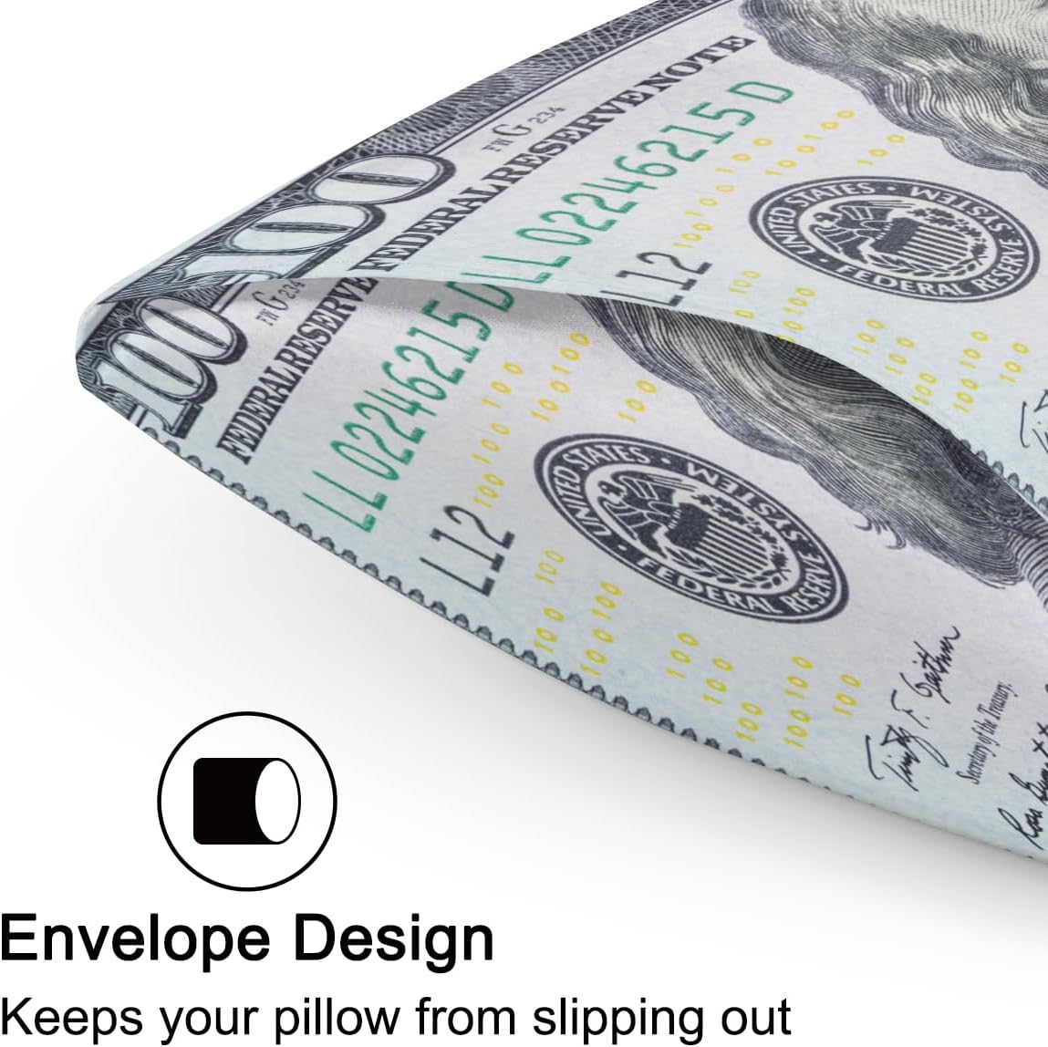 Dollar Modern One Hundred Satin Silk Pillowcase for Hair and Skin Pillow Cases King Size Soft Silk Pillow Case with Envelope Closure…