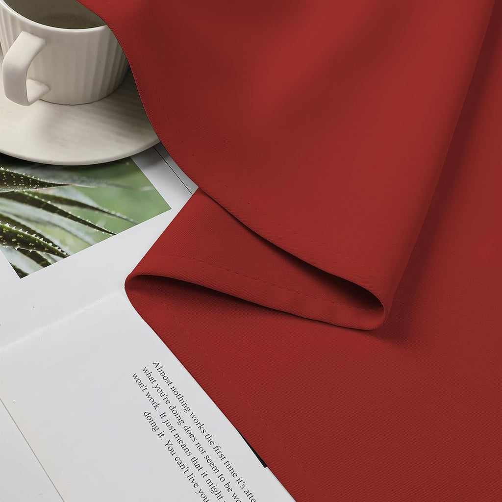 CUCRAF Custom Red Blackout Curtains 1 Panel Set, Thermal Insulated Grommet Room Darkening Curtain for Living Room Bedroom, Light Blocking…