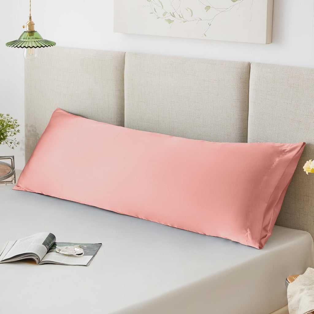 Lovescabin Love's cabin Satin Body Pillowcase 20x54, Cooling Pillow Cover for Hair and Skin, Silky Smooth with Envelope Closure, Similar to…