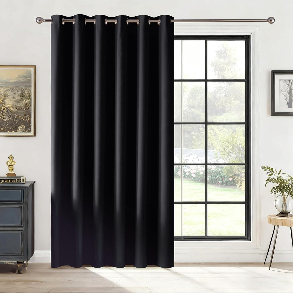 Rybhome RYB HOME Blackout Thermal Insulated Curtains, Portable Curtain for Sliding Glass Door/Storage/Space Room Divider, Large Window Trea…