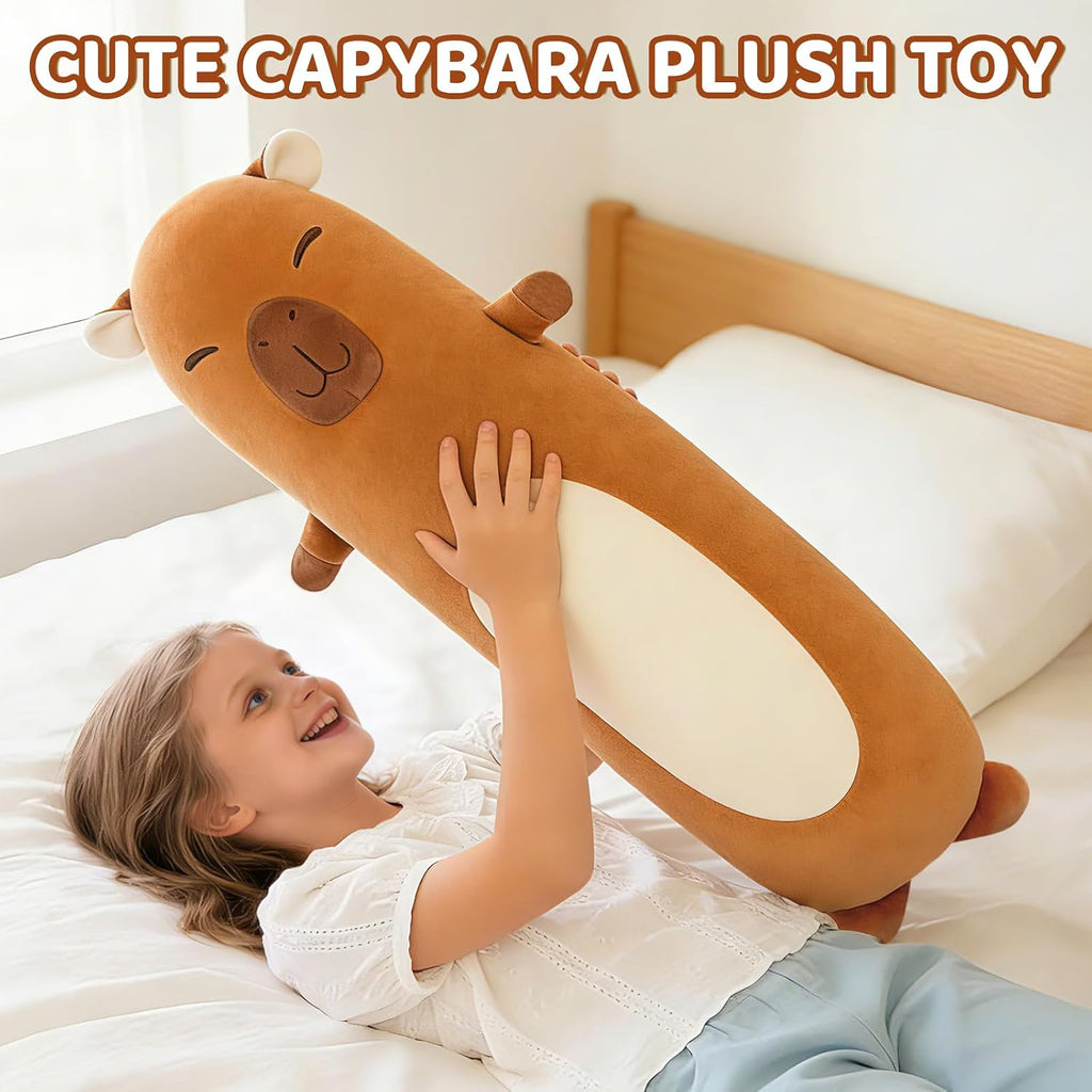 Tianmihou 36 inch Capybara Stuffed Animals Long Plush Pillow Toy, Cute Giant Large Big Jumbo Soft Capybara Squishy Animal Plushies Gift…