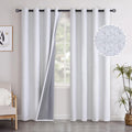 YoungsTex Linen Blackout Curtains for Bedroom 84 Inch Length, Thermal Insulated Black Out Darpes with Grommet Room Darkeing Energy Saving f…