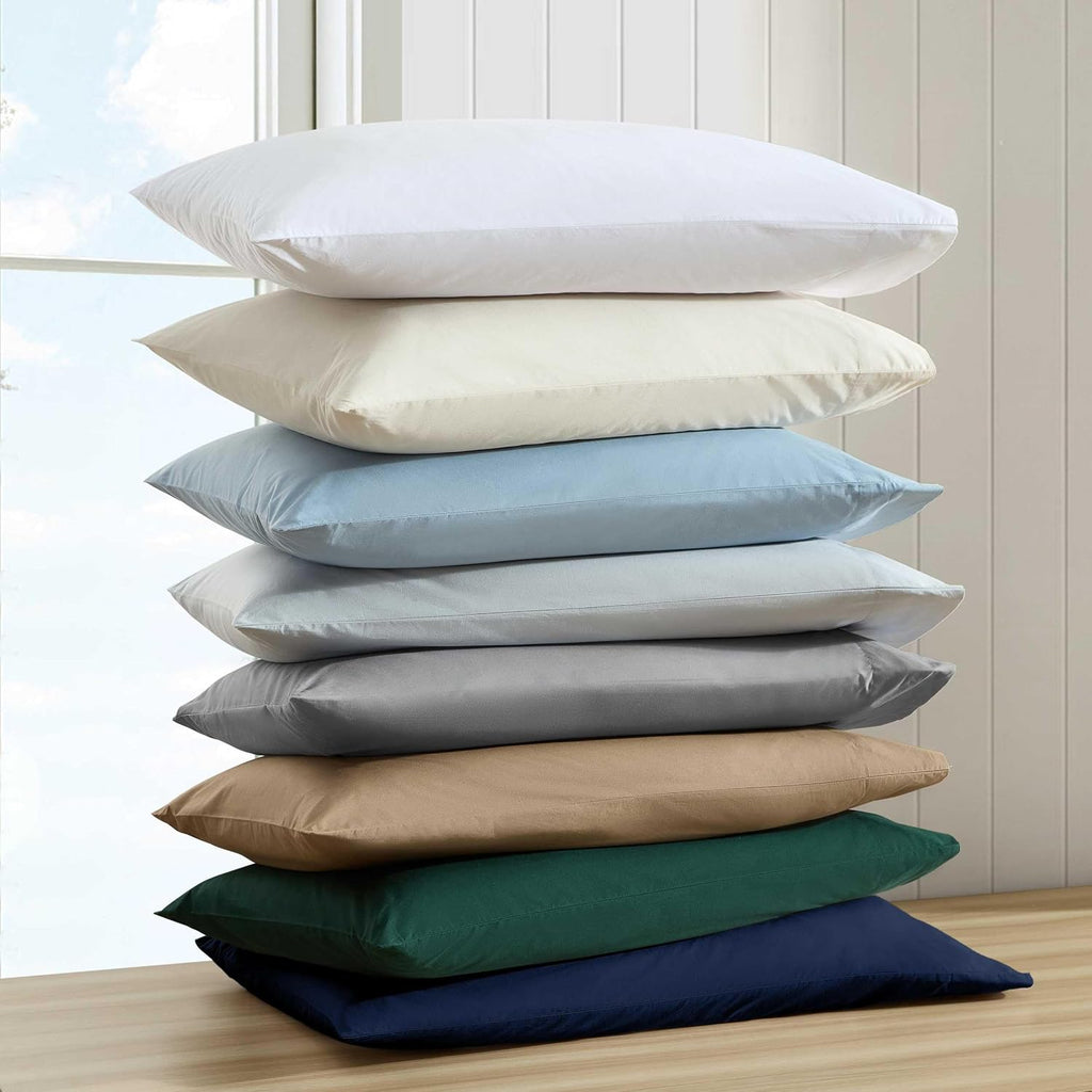 Nautica Queen Bed Sheets, Lightweight Cotton Percale Bedding Set with Matching Pillowcases, Crisp & Cool, Oeko-Tex Certified (Bayview Solid…