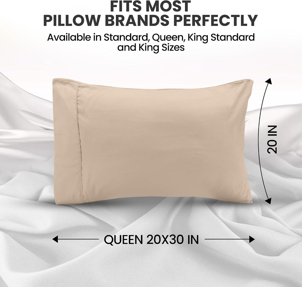 Utopiabedding Utopia Bedding Queen Pillow Cases - 2 Pack - Envelope Closure - Soft Brushed Microfiber Fabric - Shrinkage and Fade Resistant…