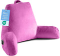 OAISZ Reading Pillow for Sitting in Bed Adult, X-Large Reading Pillow with Shredded Memory Foam, Back Pillow for Sitting Up with Extend…