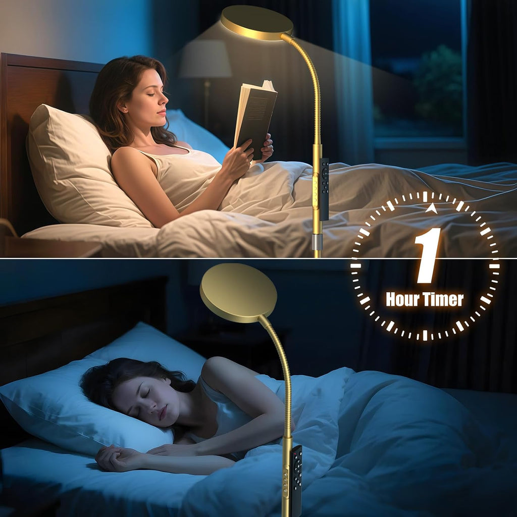 Pacovy Floor Lamp, Adjustable Height Floor Lamps for Living Room Bedroom, 120 LED Super Bright Standing Lamp Remote & Touch Control Dimmabl…
