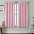 Gwine Pink Blackout Curtains for Bedroom 54 Inches Long - Thermal Insulated Noise Reducing Window Curtain Panels, Solid Room Darkening…