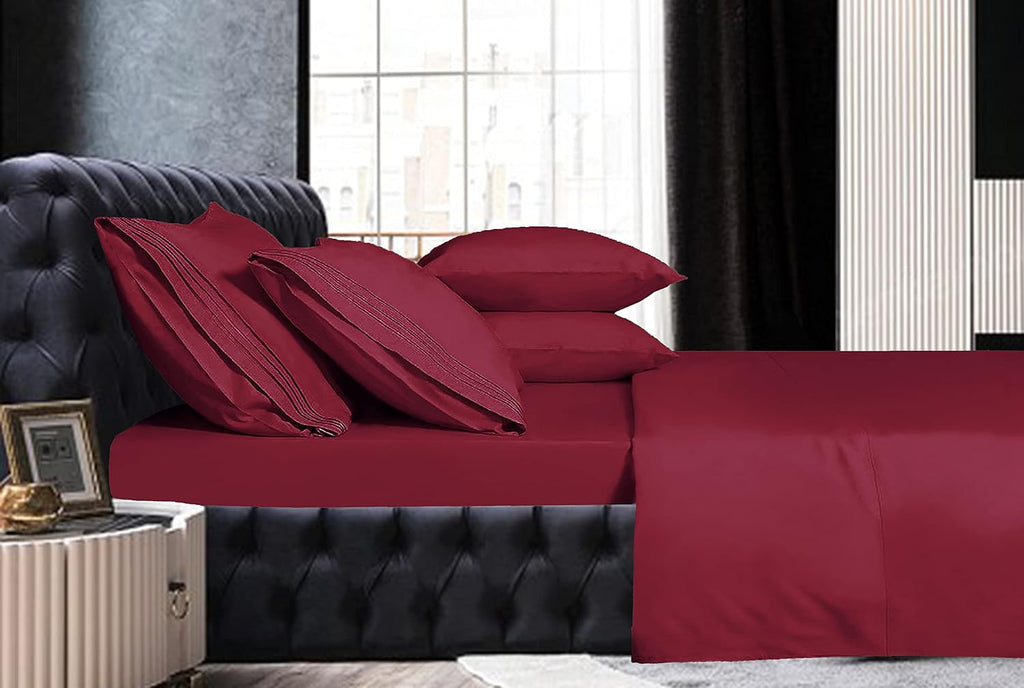 MocassiLuxuryBedding Mocassi Cali King Sheet Set - Luxury Hotel 1800 Premier Bedding Sheets & Pillowcases - Ultra Soft Breathable & Cooling…