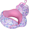 Skytraxcomf SKYTRAX® Certified Kids Safe Memory Foam Travel Neck Pillows for Kids and Toddlers, Cute Cartoon Design, Car Seat & Airplane He…