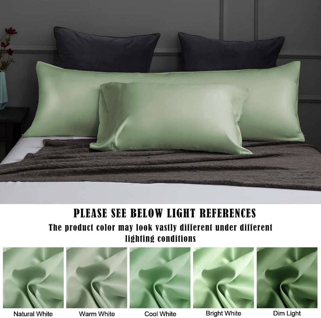 TELUS Body Cooling Pillow Case Cover, Bamboo Rayon & Lyocell Pillowcase with Zipper Closure, Breathable Pillow Case for Hot Sleepers and…
