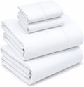 Ruvanti 100% Cotton Percale Sheets King Size – Crisp Cooling Bed Sheets for Hot Sleepers, Deep Pocket 16”, Soft Breathable & Durable Hotel-…