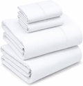 Ruvanti 100% Cotton Percale Sheets California King Size – Crisp Cooling Bed Sheets for Hot Sleepers, Deep Pocket 14”, Soft Breathable & Dur…