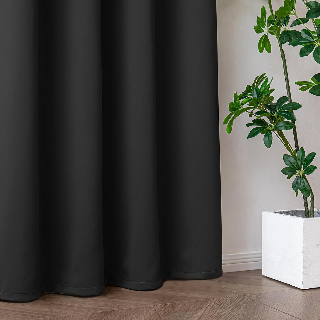 Igemaeve Custom Curtains for Living Room 1 Panel, Blackout Curtains Thermal Insulated, Grommet Light Blocking Drapes for Bedroom Windows Lu…